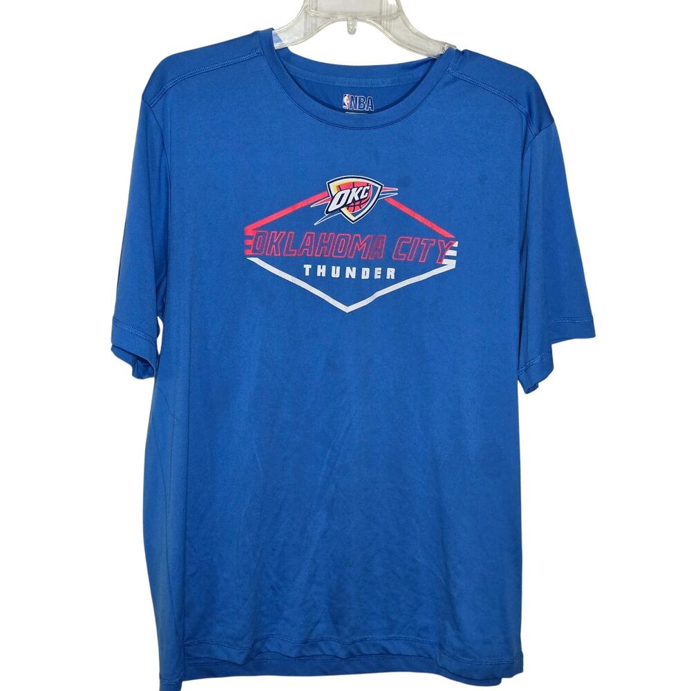Oklahoma City Thunder NBA TX3 Cool Mens XL Blue Shirt OKC Basketball Active Wear